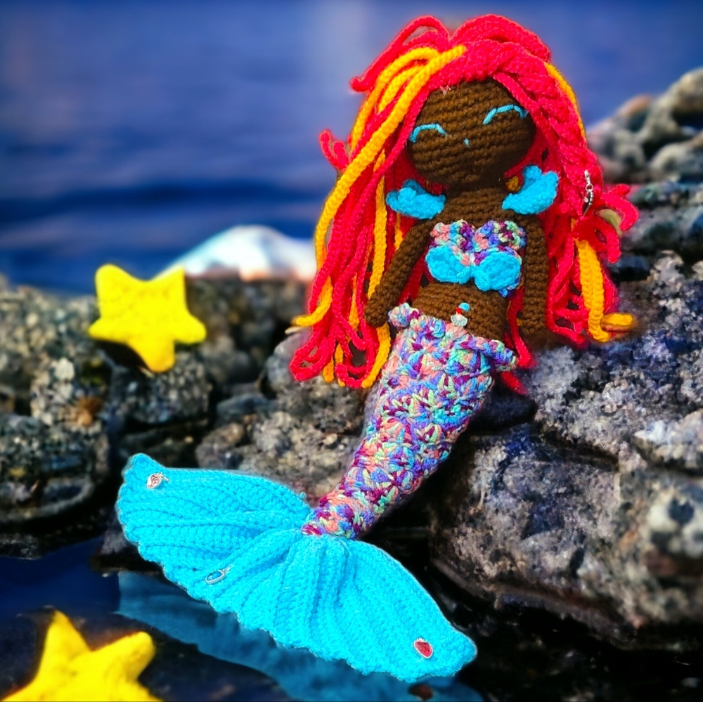 Handmade Crochet Little Mermaid Ariel Amigurumi Doll
